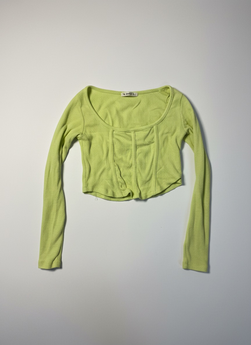 Top crop vert clair 