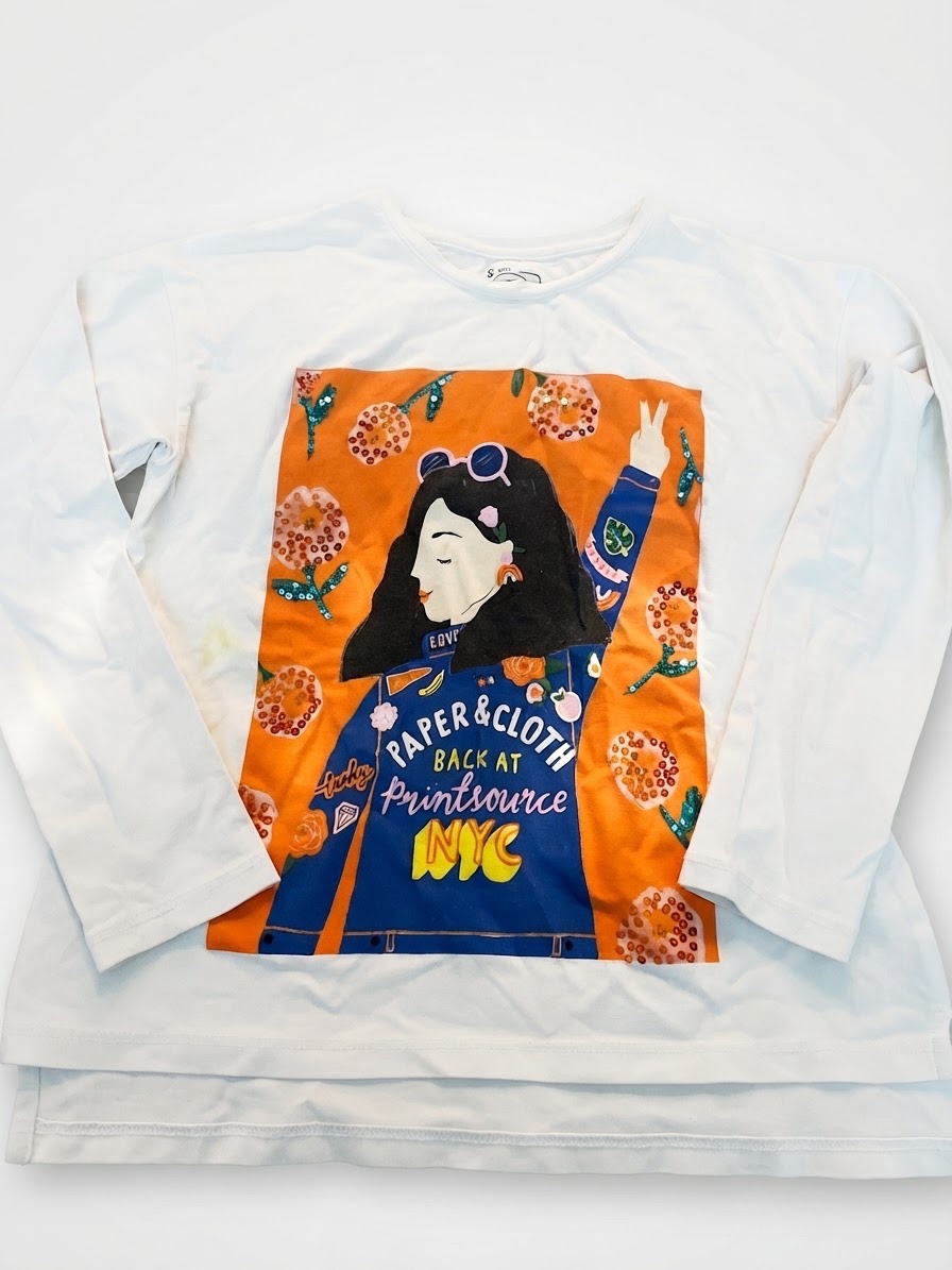 Pull blanc pour fille