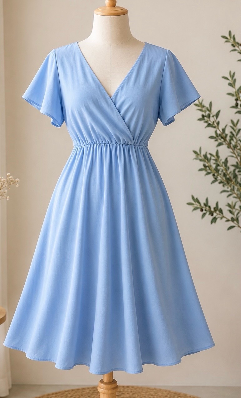 Robe bleu ciel tlabes M/L