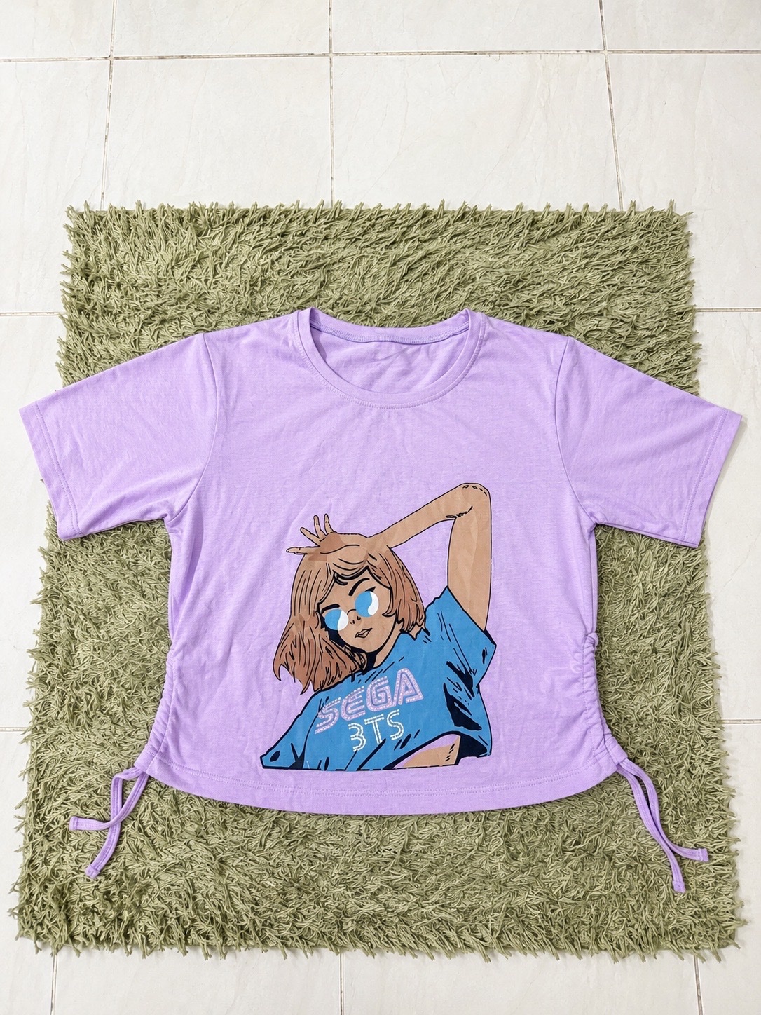 Deux t-shirt wahed f mauve w wahed f rose 