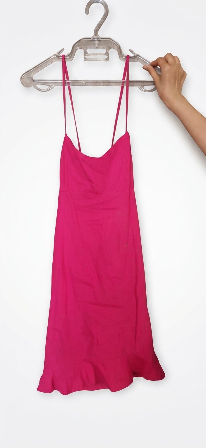 Robe rose courte
