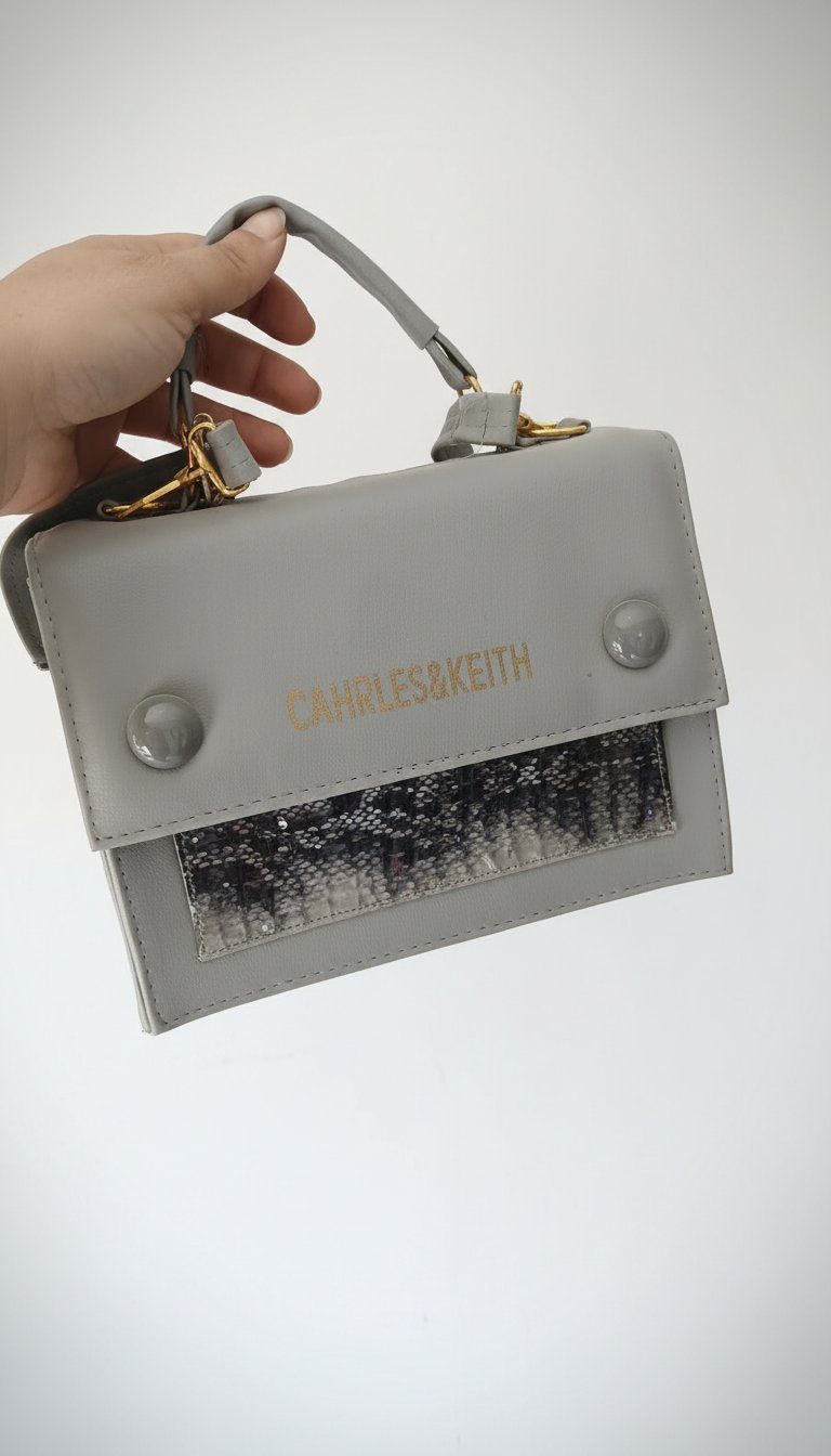 Sac a main gris chic et bon qualité 