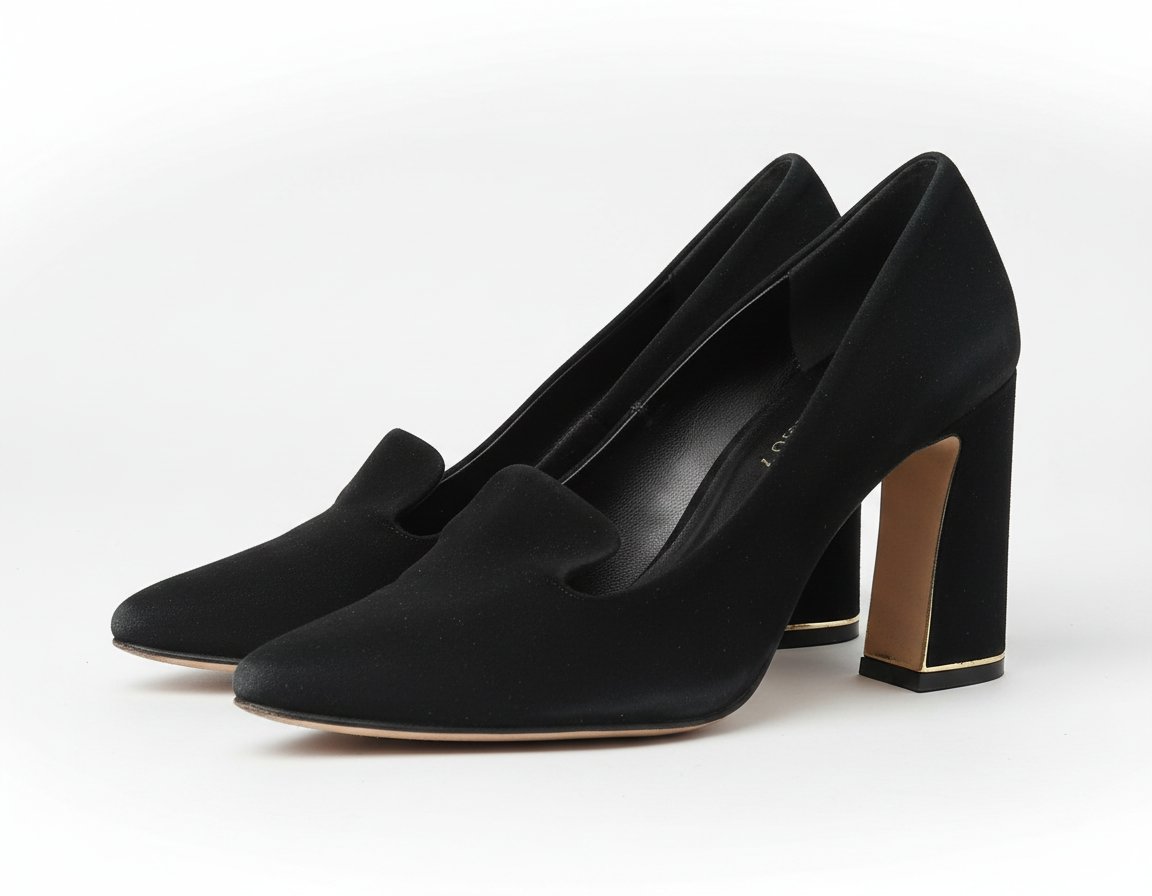 Chaussures demi talon noire chic,pointure 36