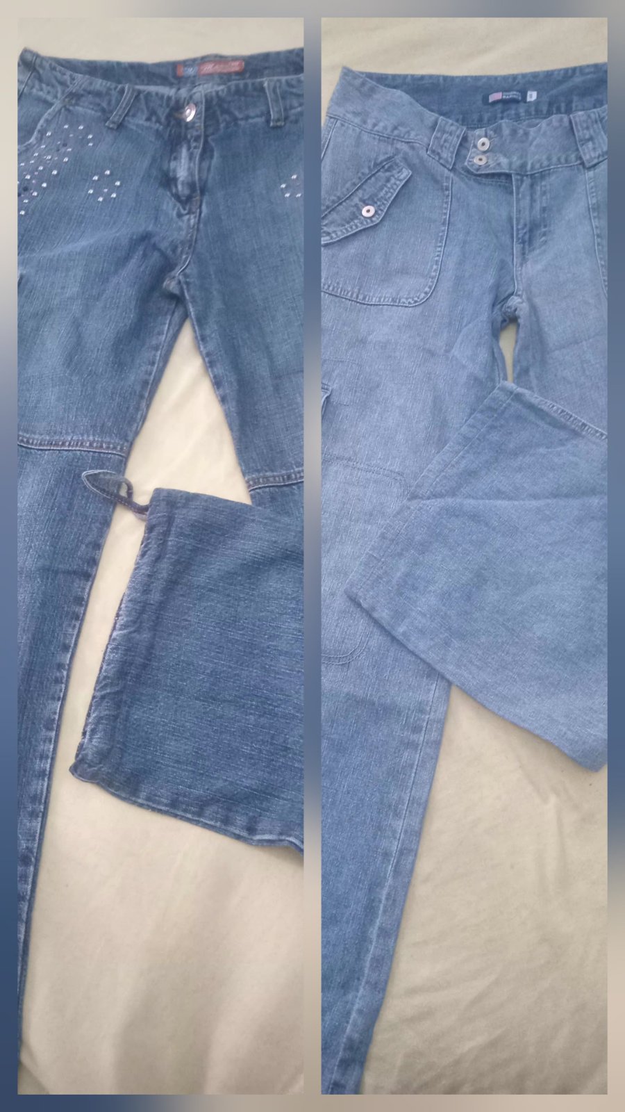 Lot de deux jeans cargo 