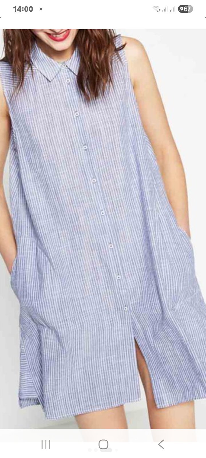 Robe chemise zara