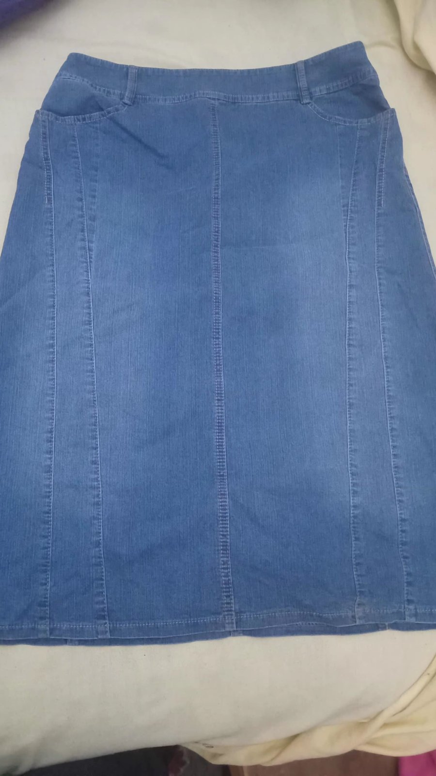 Jupe midi en jean