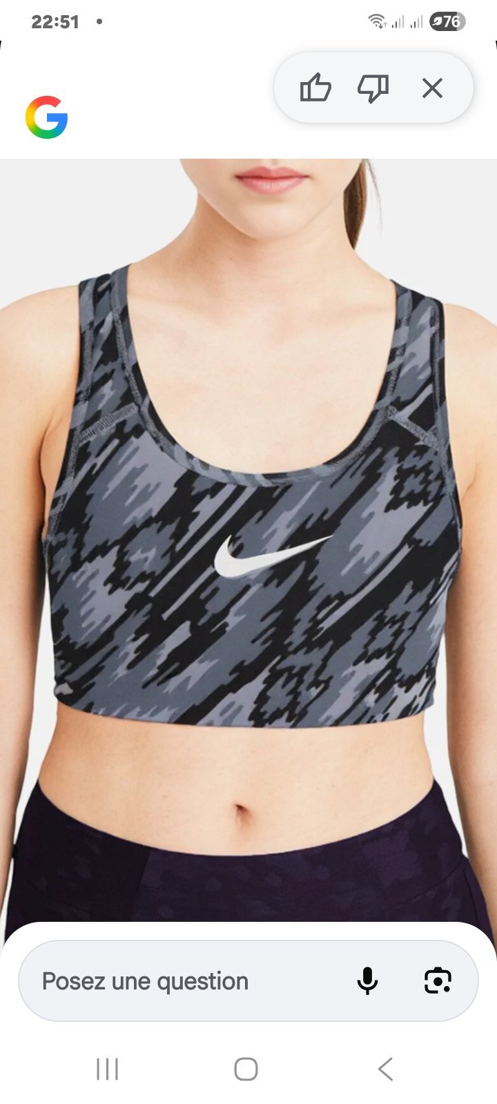 Brassière  de sport 