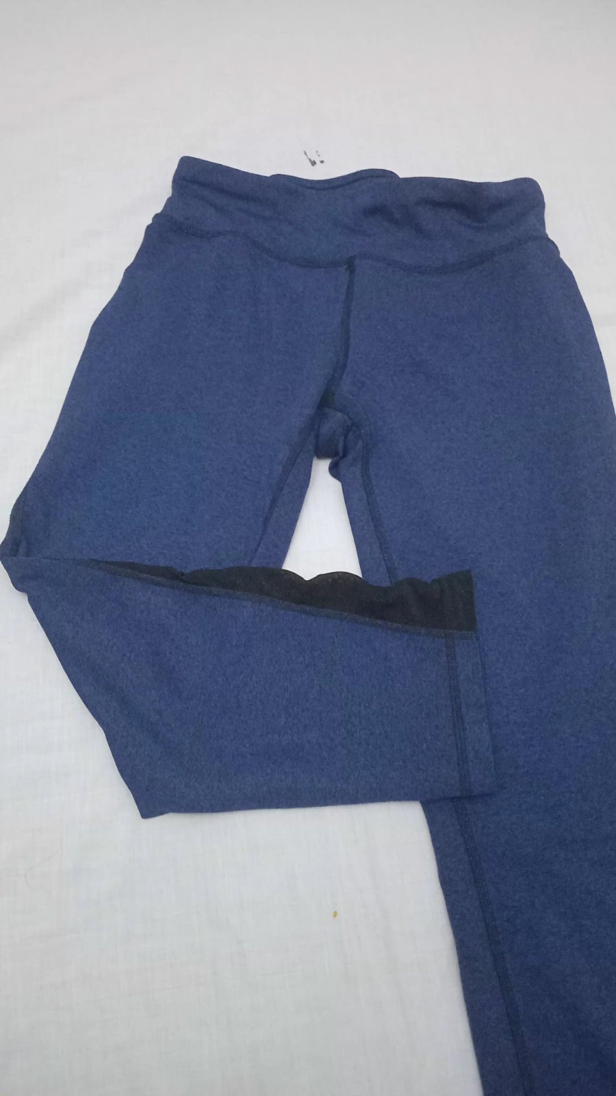 Legging athletic work taille s bleu chiné 