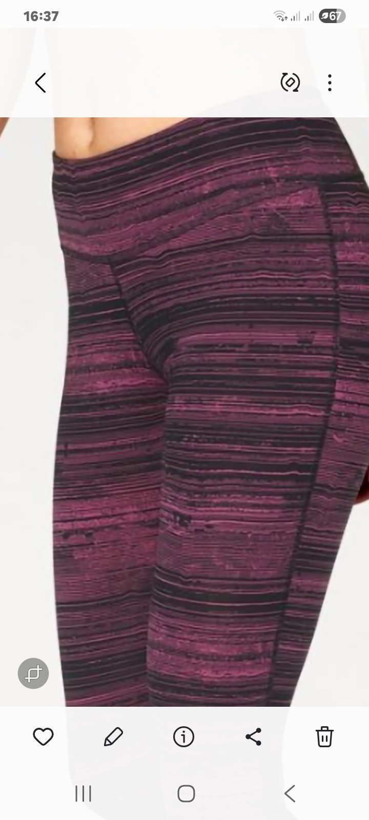 Legging de sport taille m
