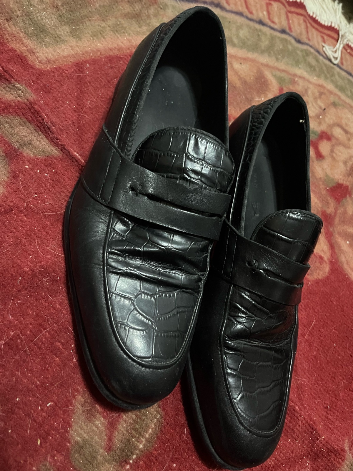 Zara man Mocassins loafers effet crocodile