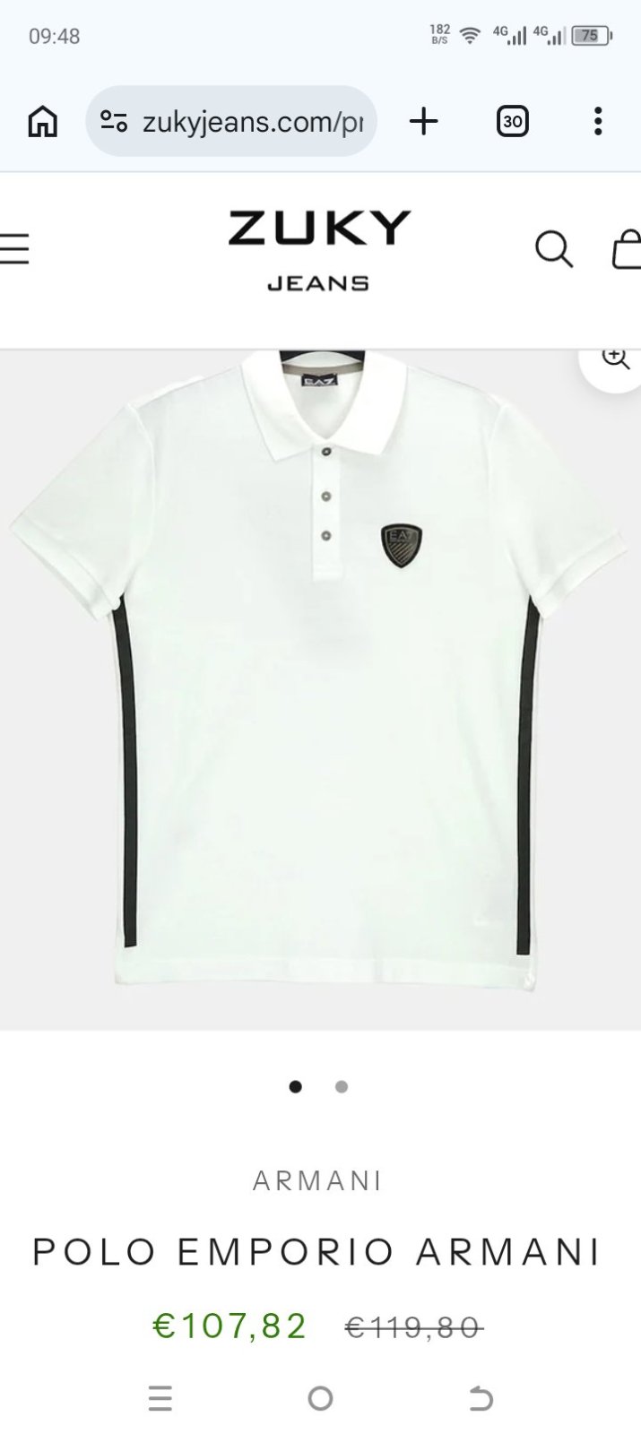 Polo emporio armani original 
