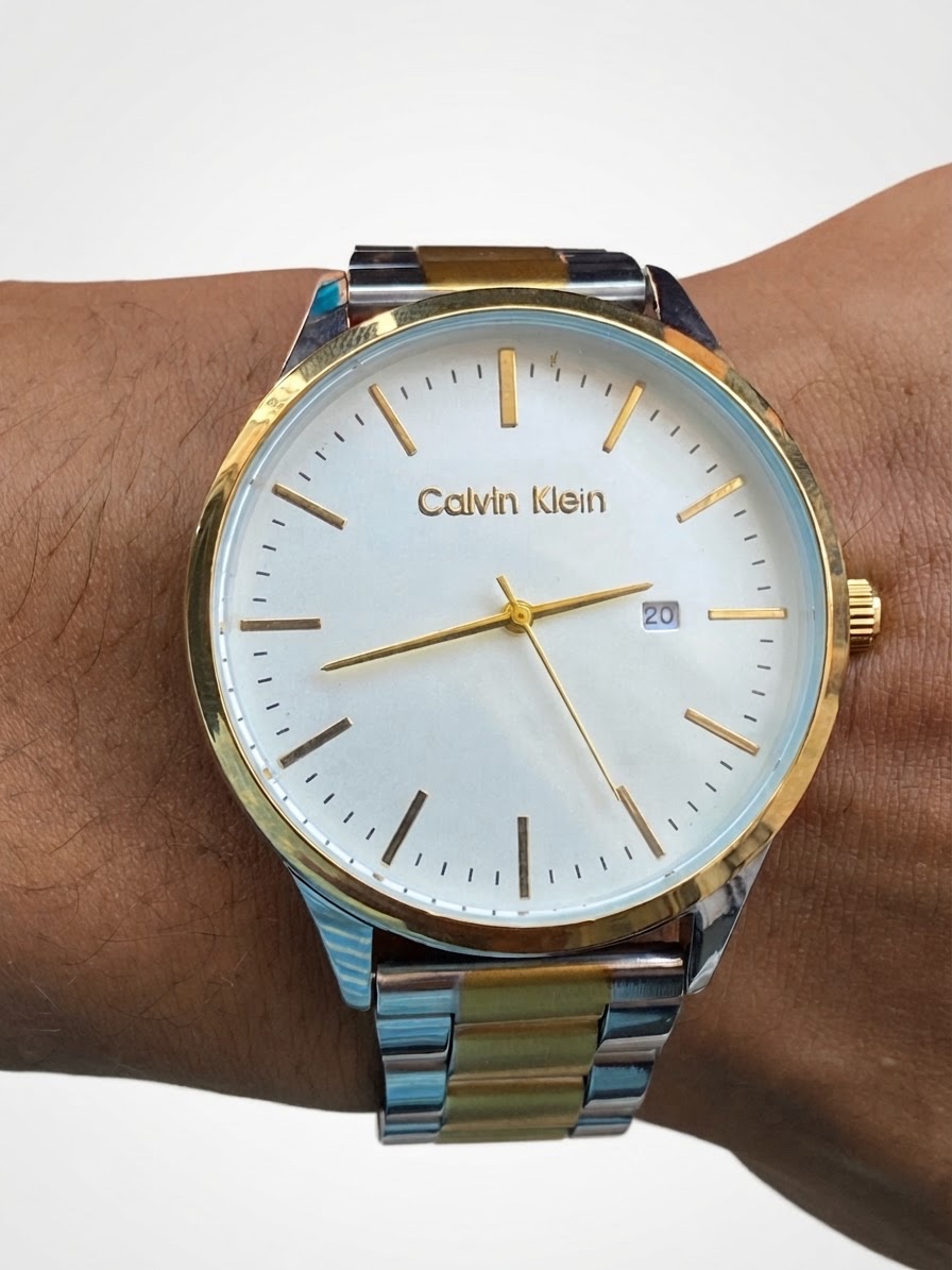 Montre argenté et doré