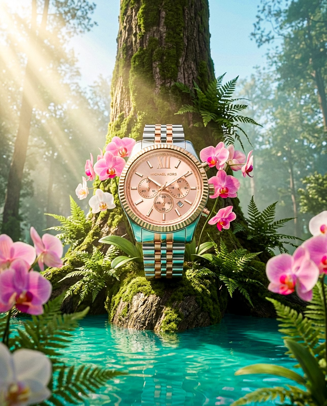 Montre femme doré