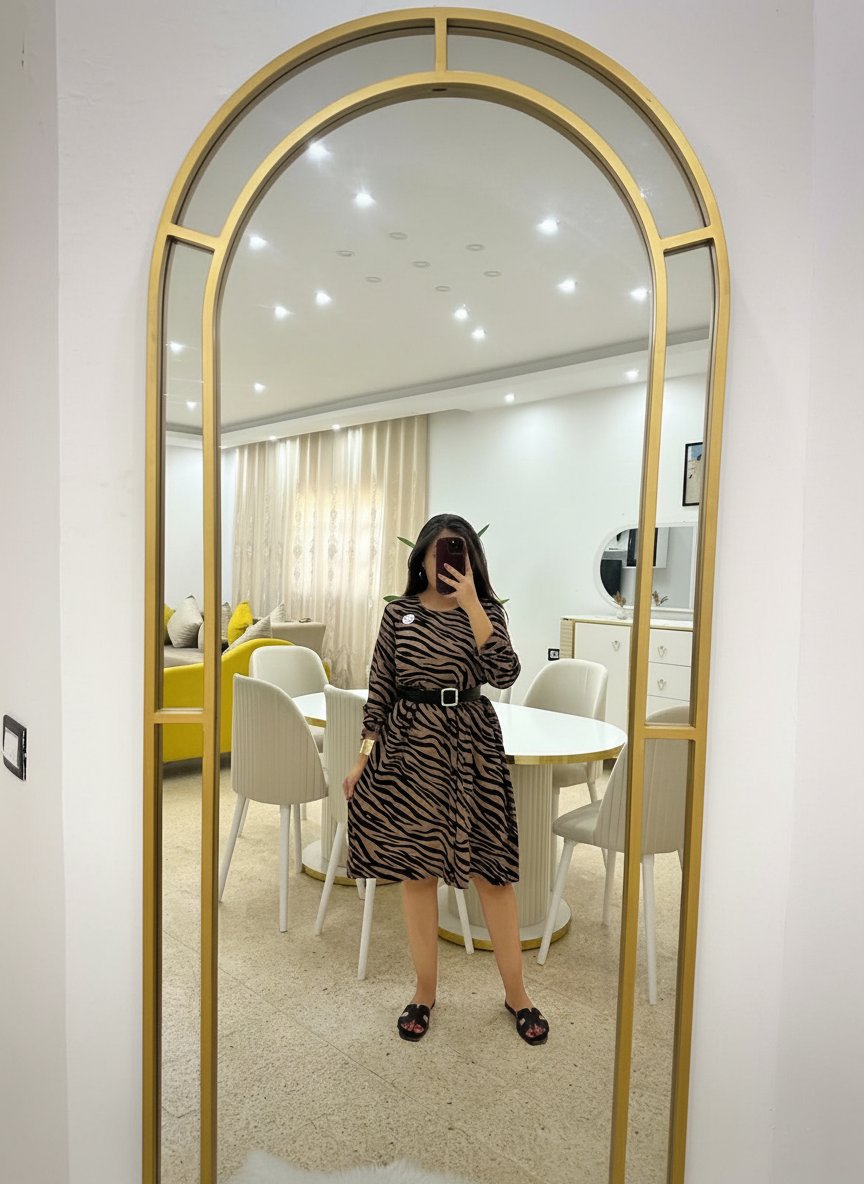Robe taille standard avec étiquette 