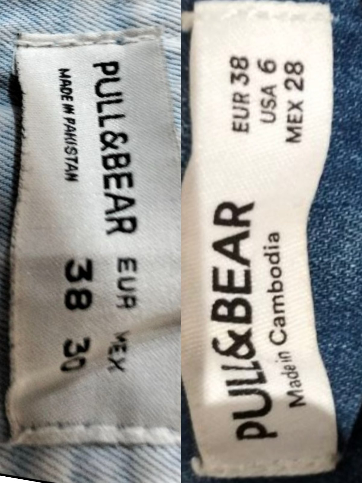 Lot 2 pantalon jean Pull & Bear 