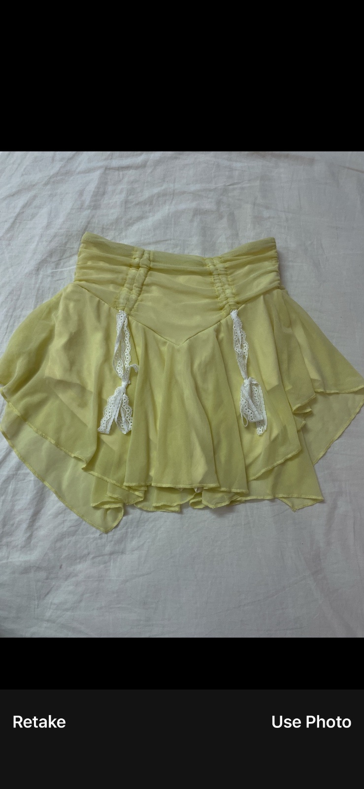 Butter yellow skirt