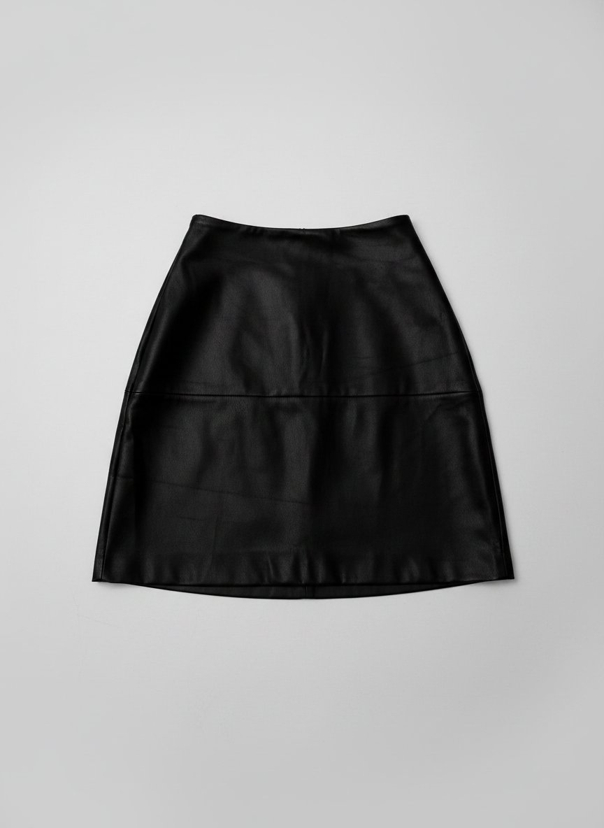 Jupe cuir noir