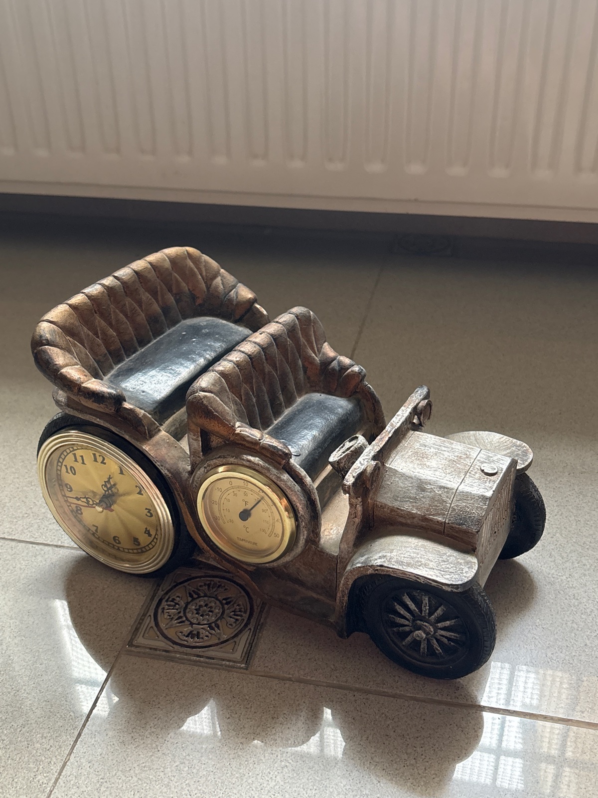 Horloge voiture vintage rétro déco