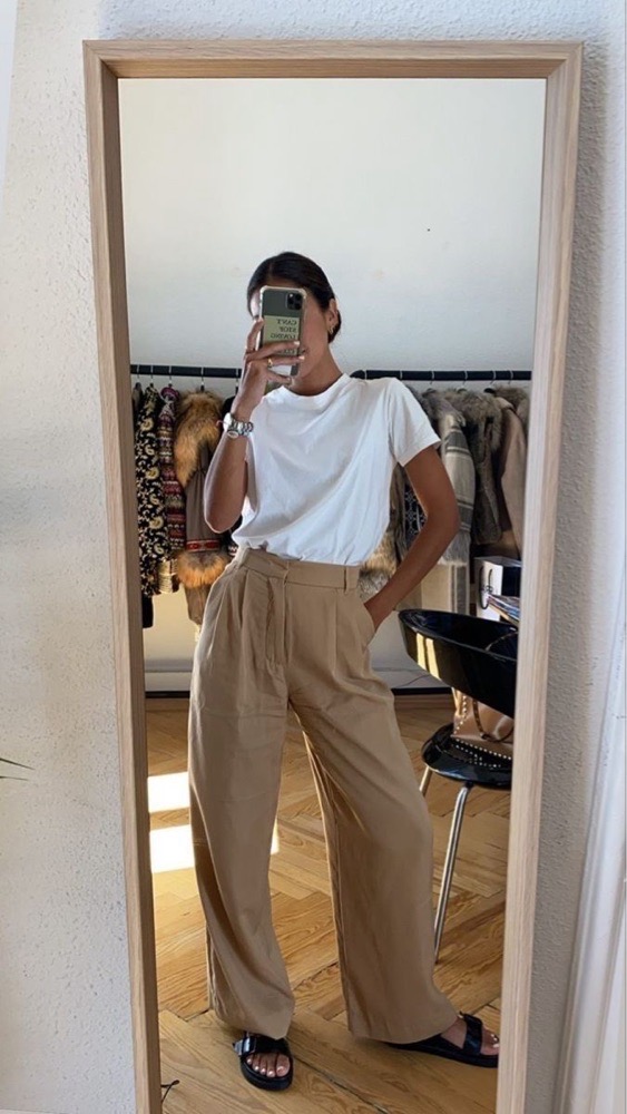 Pantalon beige Gardinia