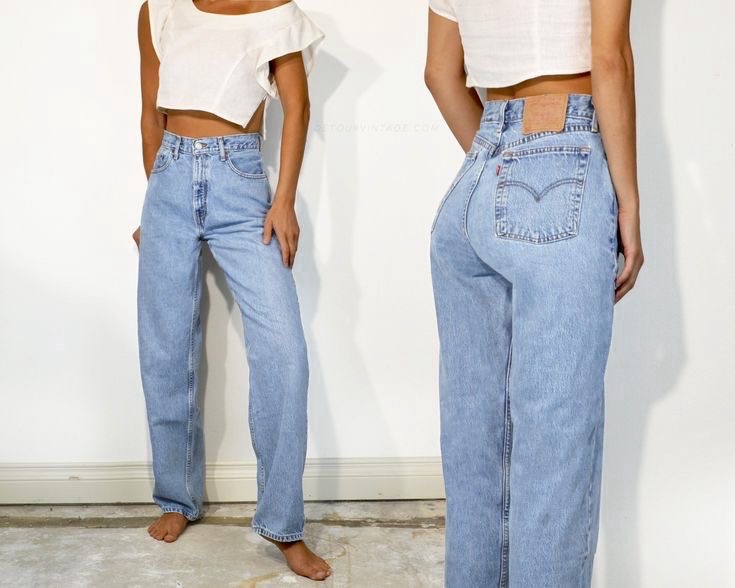 jean taille haute levis