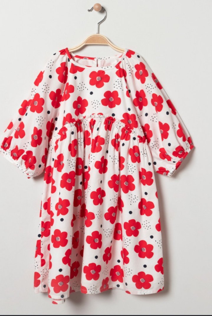 Robe fiette imprime 