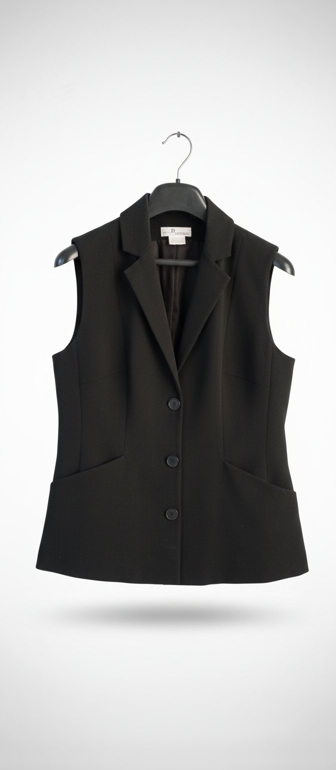 Blazer noir sans manche