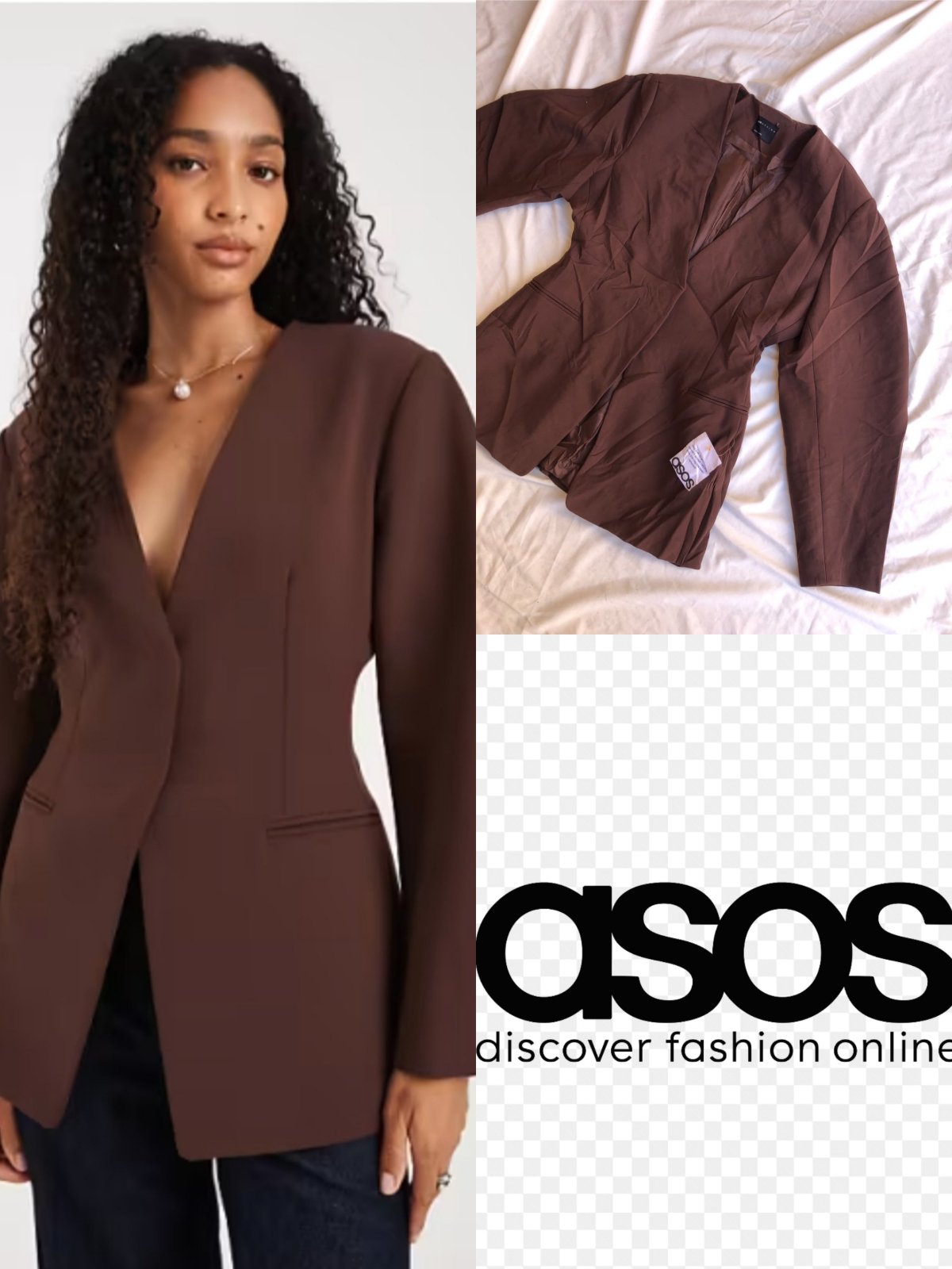 Blazer marron chocolat 🍫 modèle tendance 