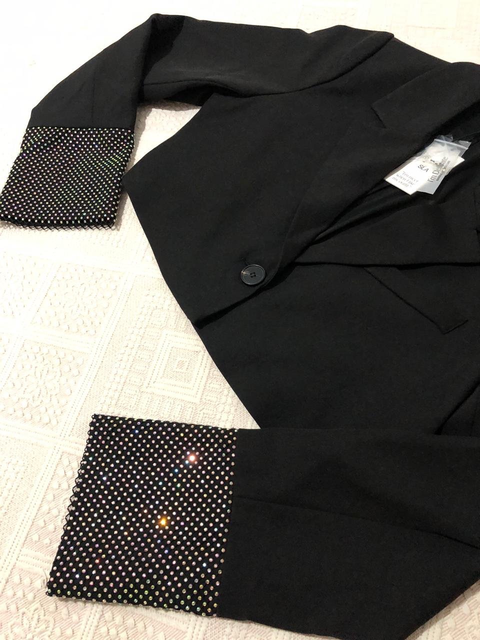 Veste blazer noir avec ticket 