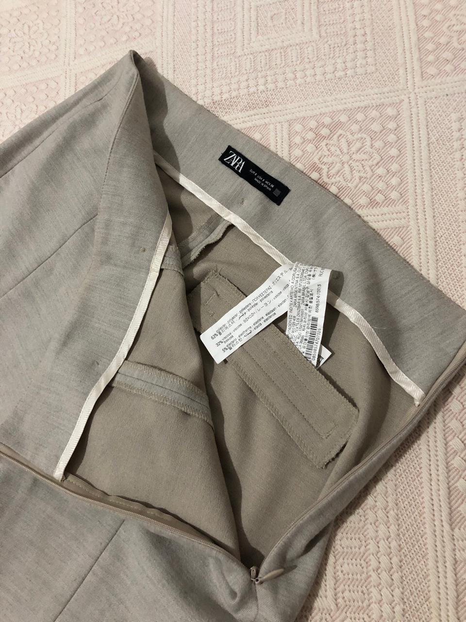 Pantalon zara gris clair 