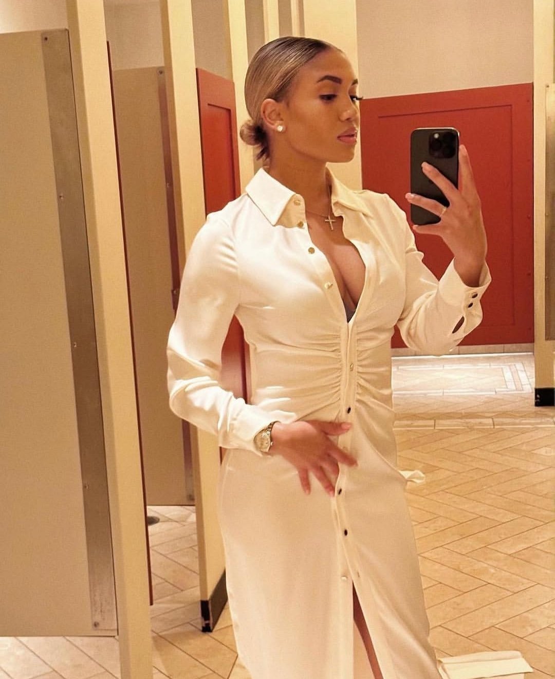 Robe zara blanc cassé 