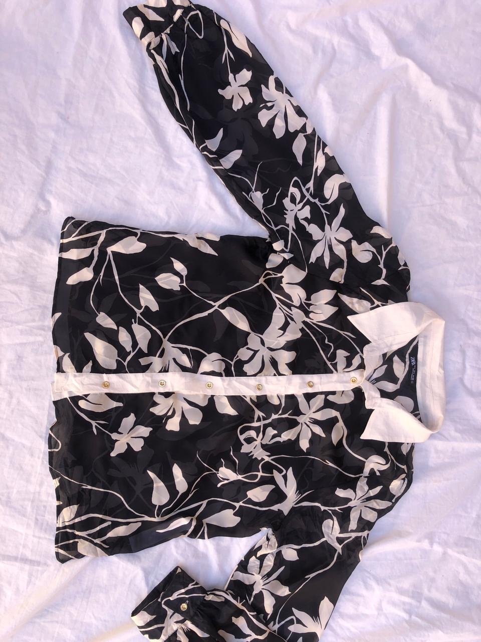 Chemise Zara en soie 