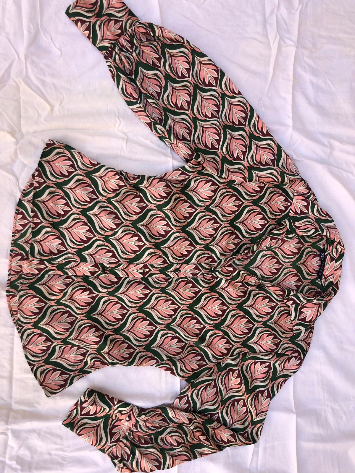 Chemise Zara satinée 