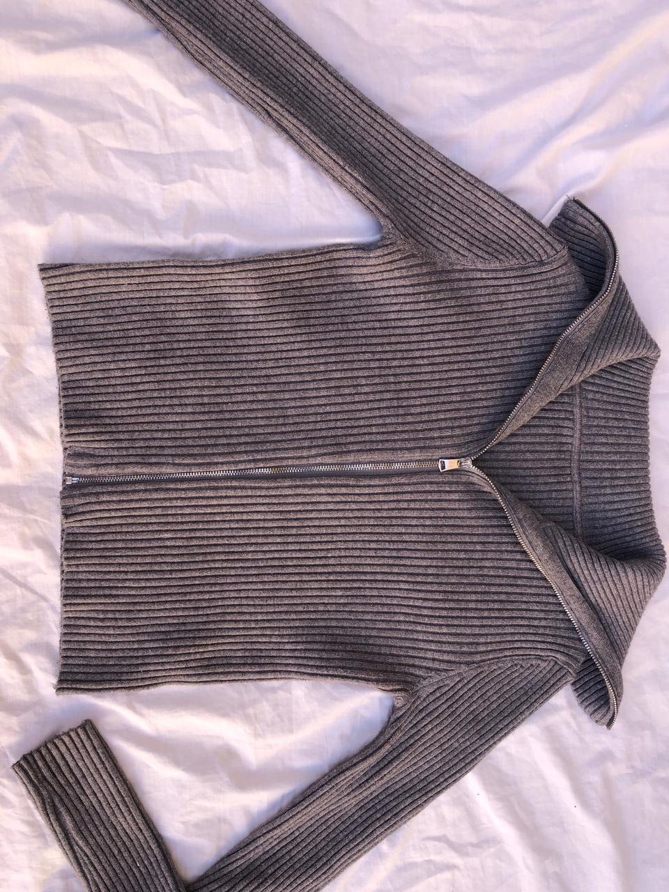 Pull gilet gris 