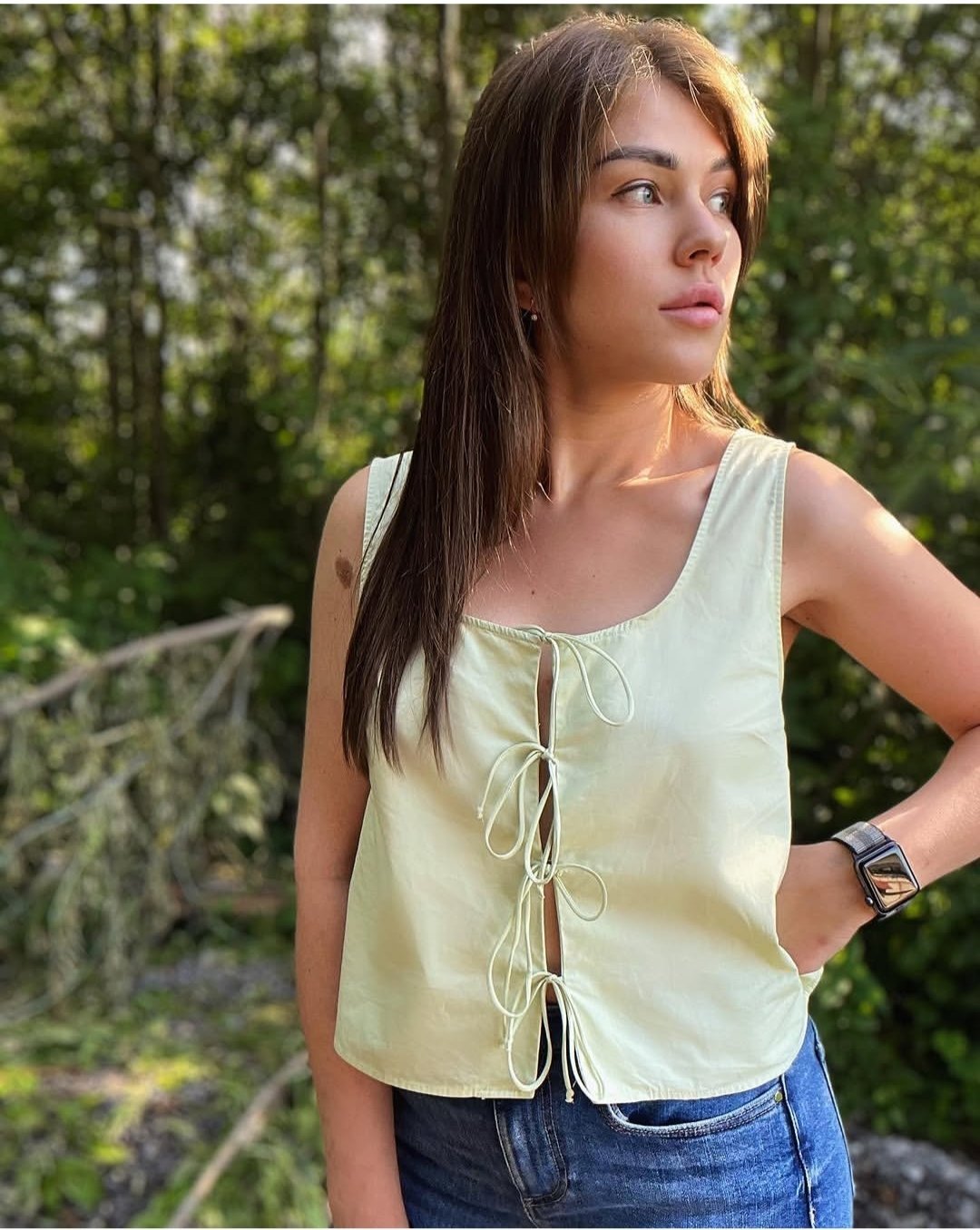 Crop top Mango 100% cotton 