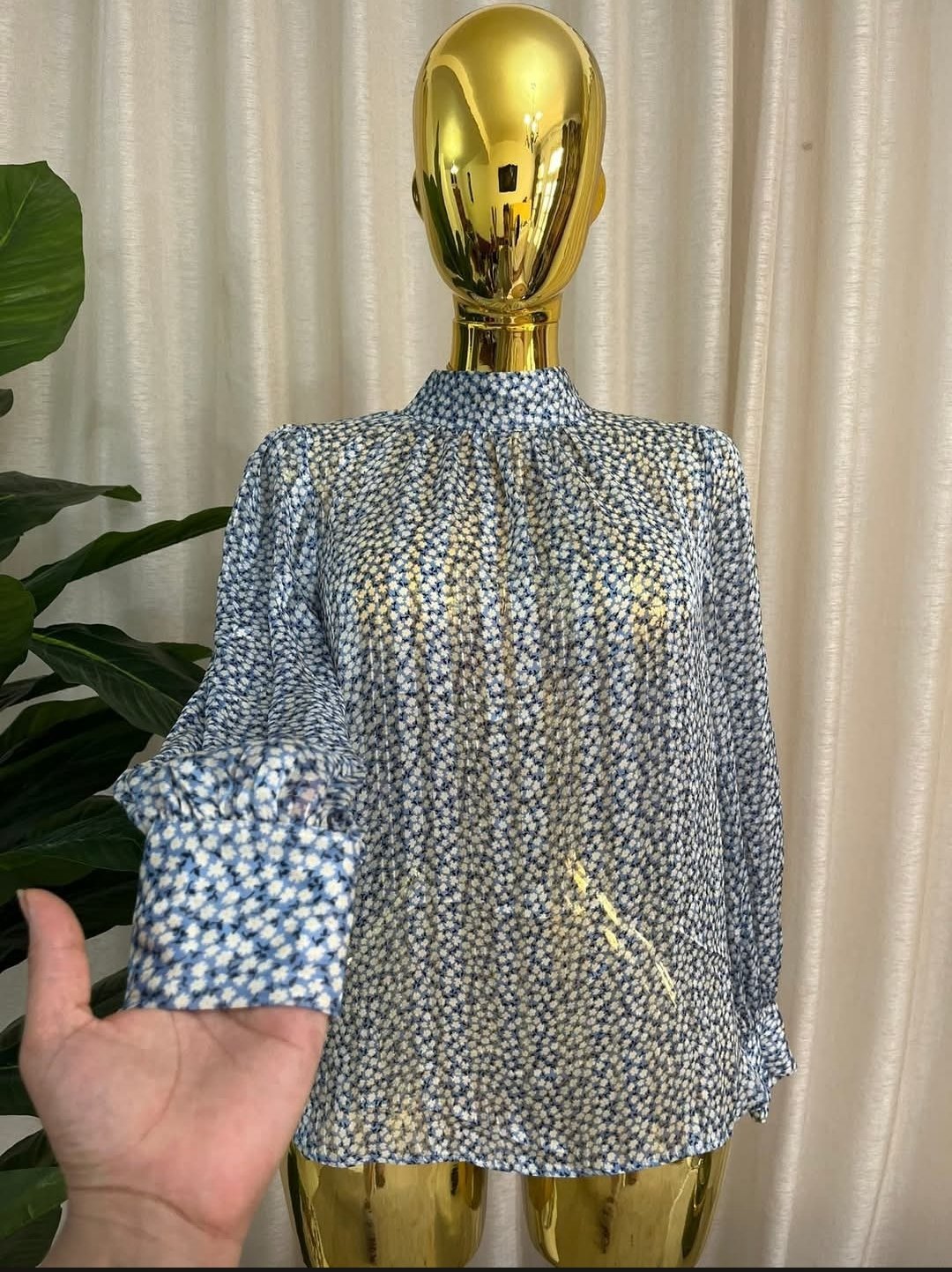 Chemise h&m en stain de soie 