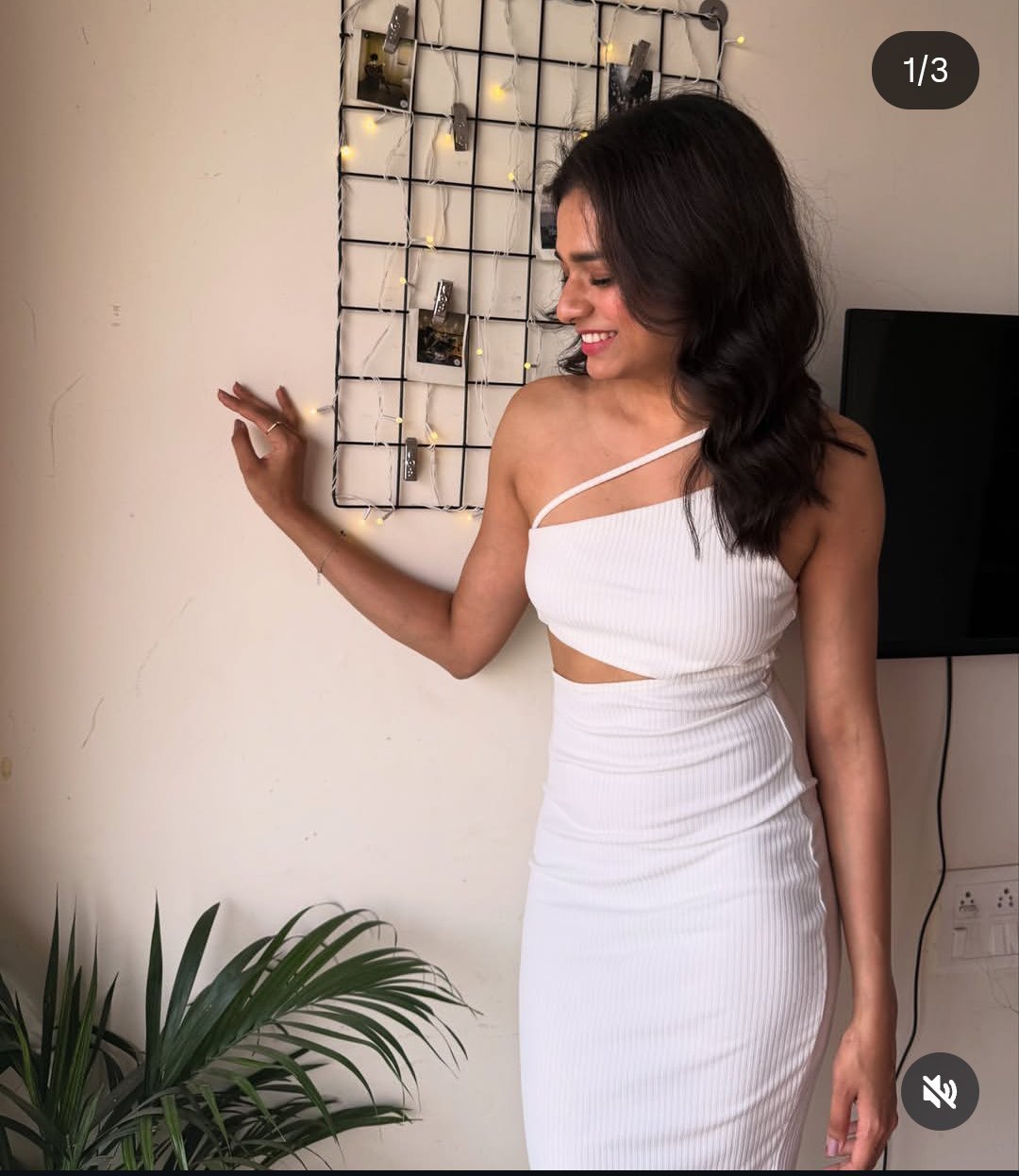 Robe H&M blanche moulante 