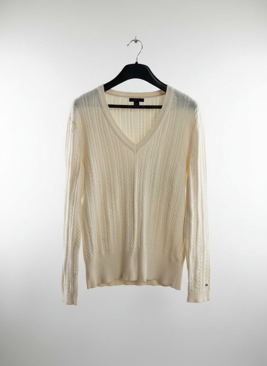 Pull tommy blanc 