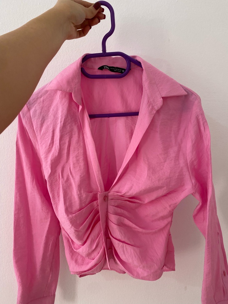Chemise zara rose
