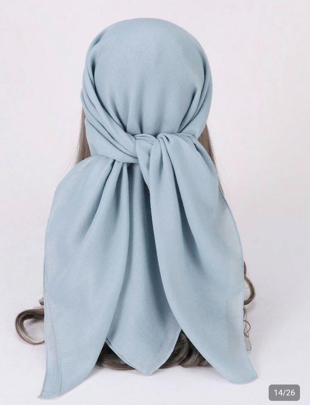Foulard coulour bleu ciel