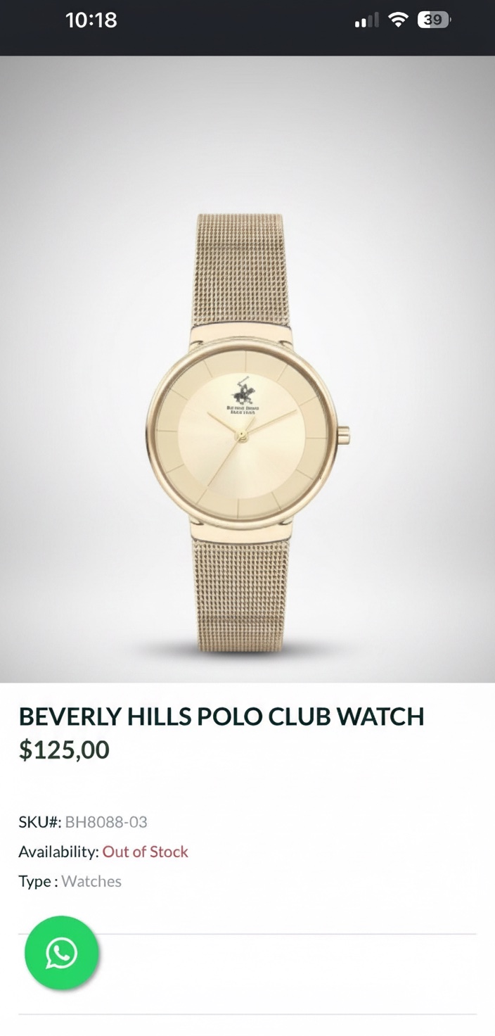 Montre beverly hills polo club watch