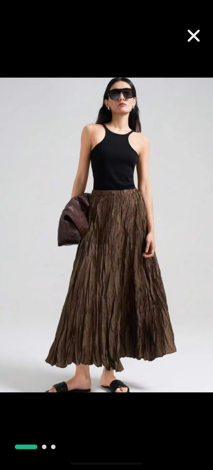 Crinkle skirt 