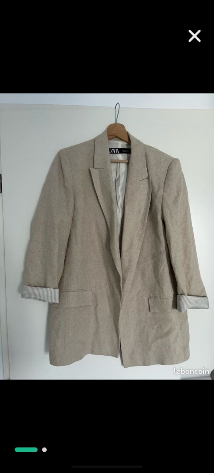 Blazer Zara en lin 