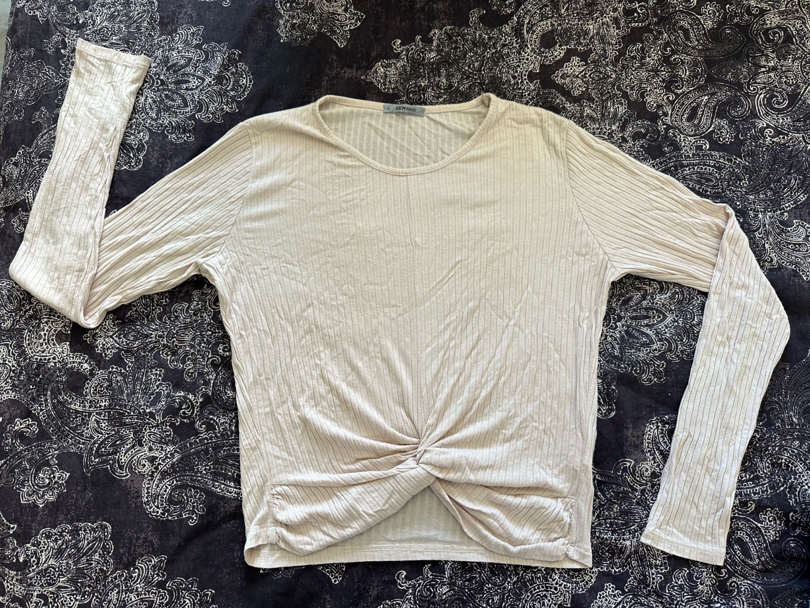 Pull zen beige taille M 