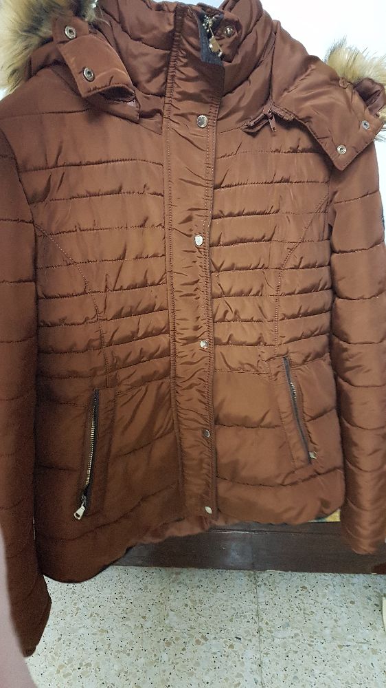 Manteau marron caramel