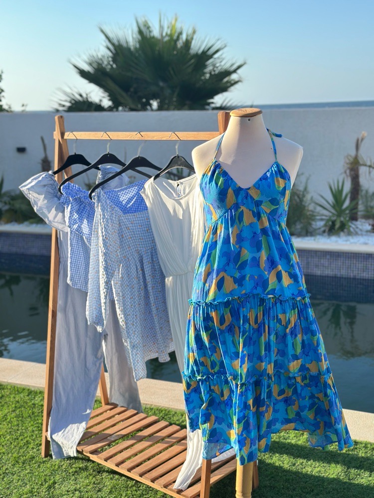 Robe d'été bleu 