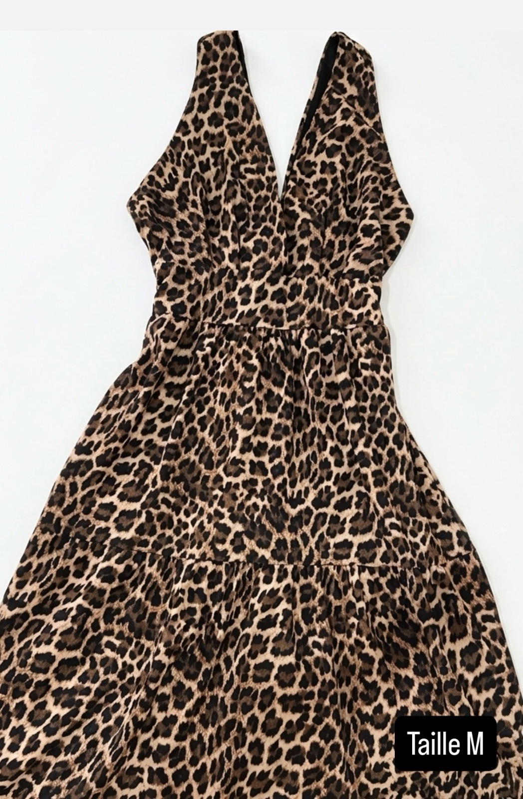 Robe longue leopard