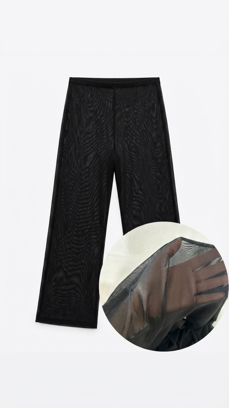 Pantalon de plage (cache maillot tulle)
