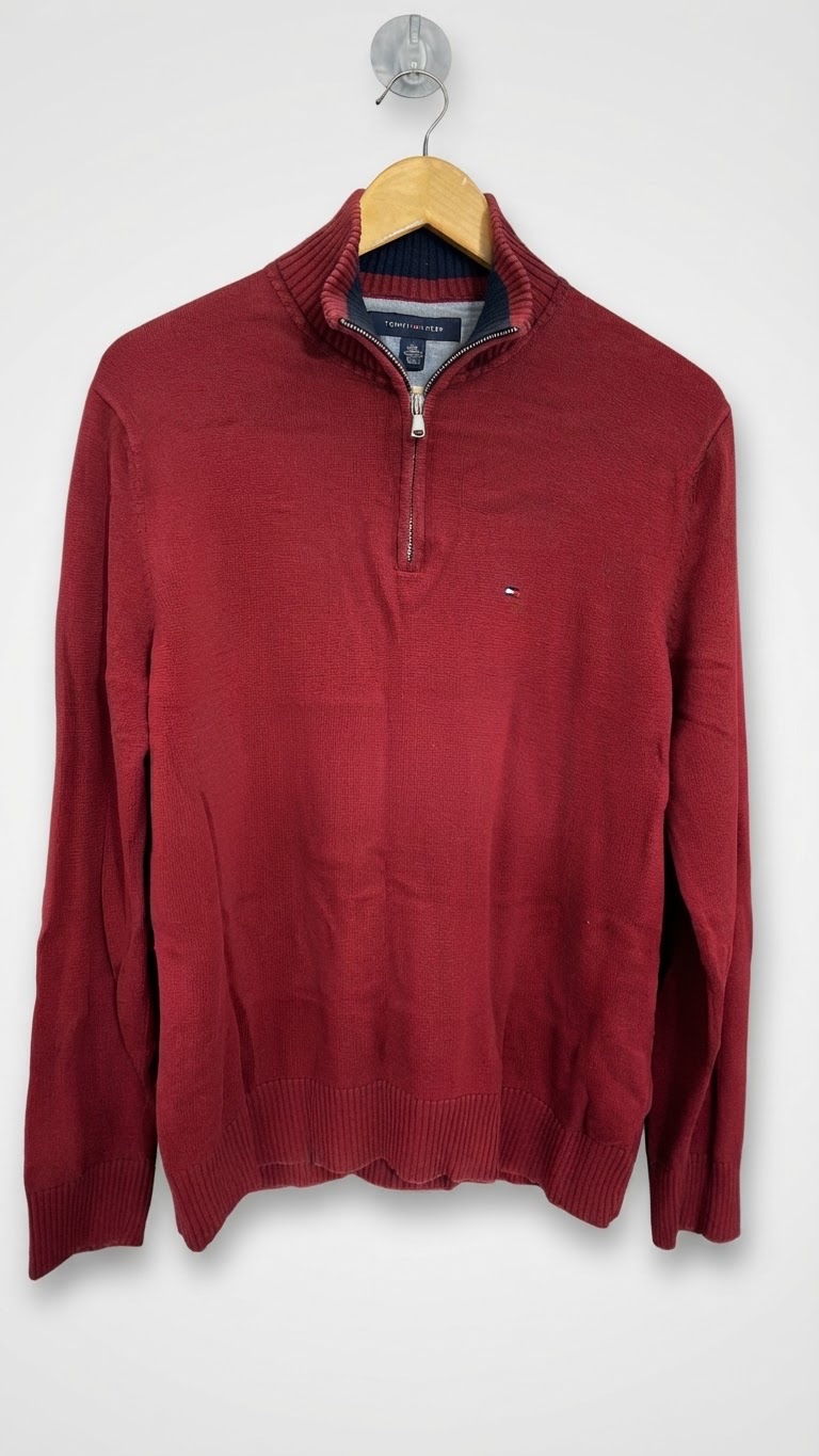 Pull demi-zip Tommy 🖍️