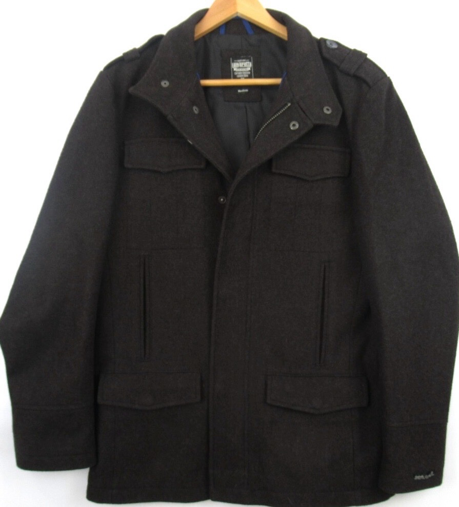 LAMBRETTA🇬🇧 Dark Brown Wool Coat