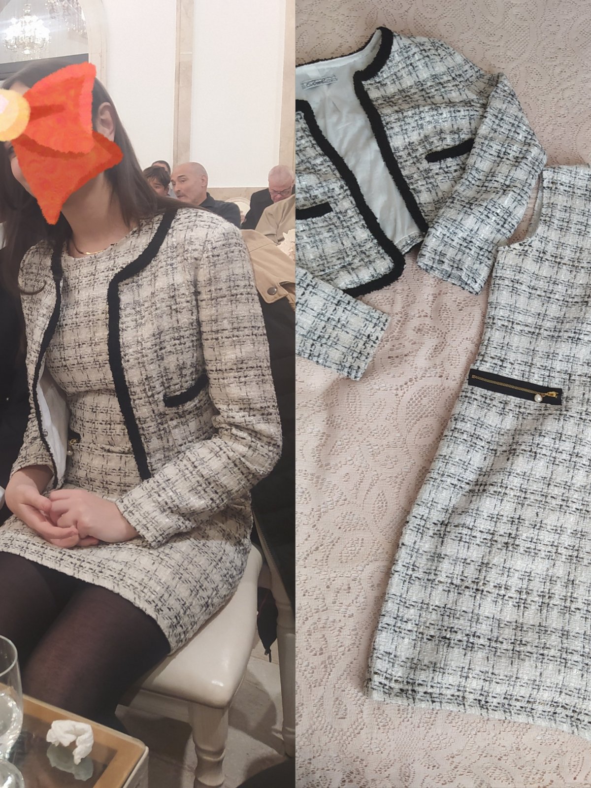Set en tweed 